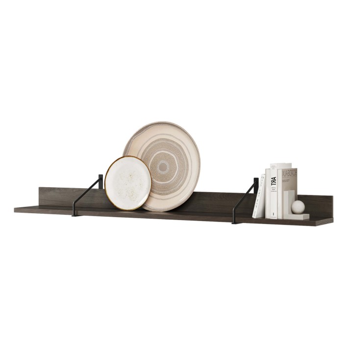 półka ścienna brązowa