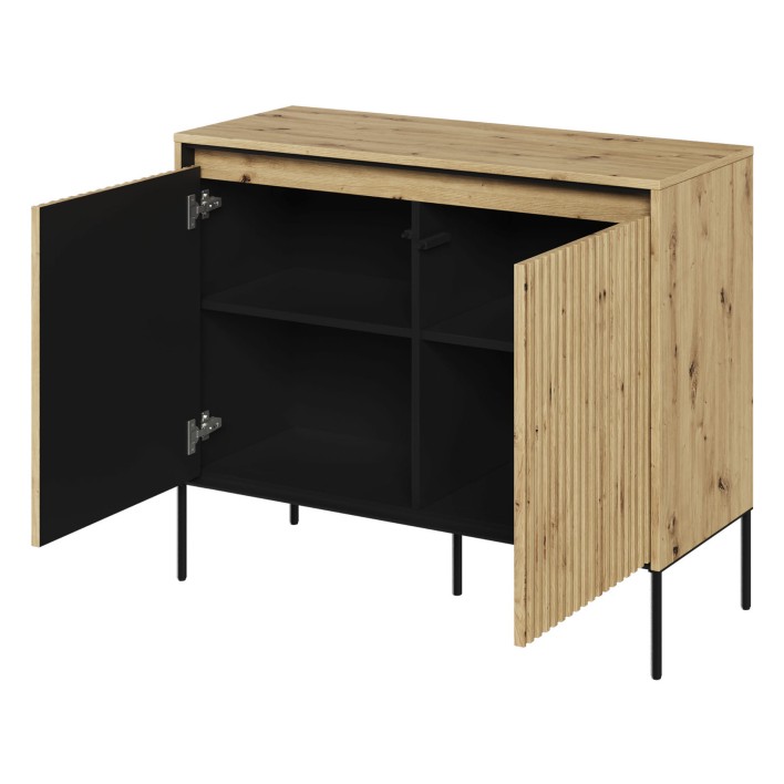 komoda dwudrzwiowa dąb artisan na nóżkach