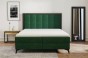 łóżko kontynentalne 160x200 zielone
