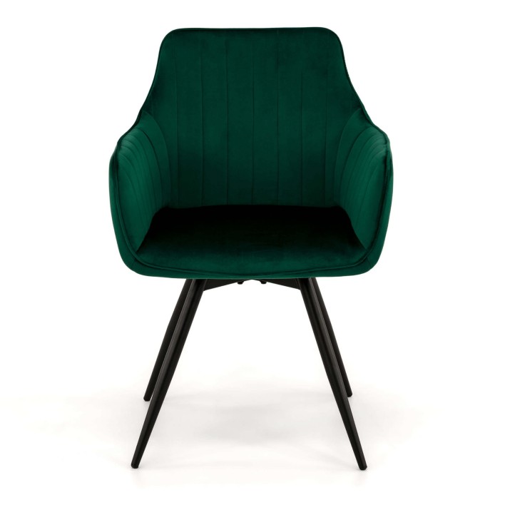 krzesło welurowe zielone do jadalni