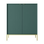 Komoda NOVA K104 Labrador/Morski / rama złota