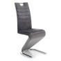 KRZESŁO TAPICEROWANE DO JADALNI DC-99-2 POPIEL WELUR OUTLET-2