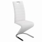 KRZESŁO TAPICEROWANE DO SALONU JADALNI DC-99-2 BIAŁE OUTLET-2