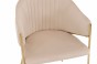 Krzesło beżowe DC-890-1 welur złote nogi | OUTLET-13