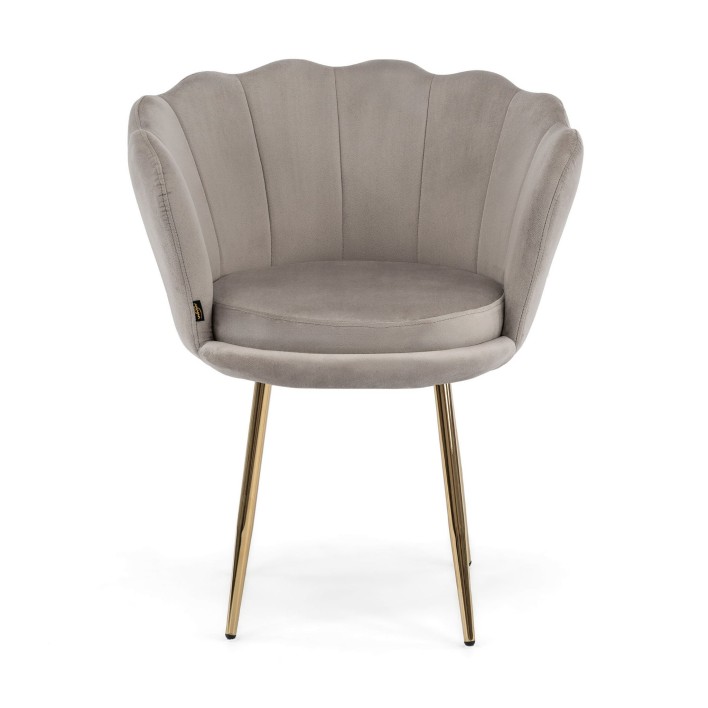 krzesło muszelka beżowe