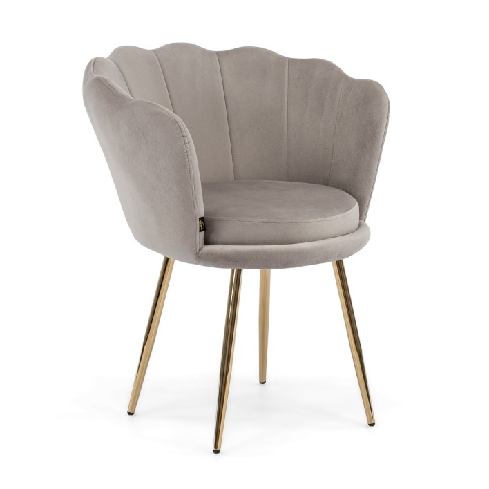 krzesło glamour beżowe