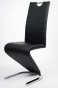 Krzesło tapicerowane DC-99-2 | Czarno-biała ekoskóra | Outlet-3
