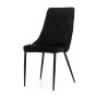 Wygodne krzesło do jadalni czarne