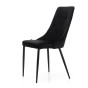 Wygodne krzesło do jadalni czarne