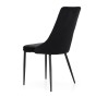 Wygodne krzesło do jadalni czarne tył