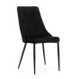 Wygodne krzesło do jadalni czarne