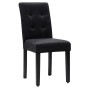 Krzesło tapicerowane drewniane MY8683 | Czarny welur | Czarne nogi | OUTLET-1