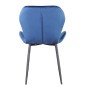 Krzesło tapicerowane ART223C | Granatowy welur | OUTLET-5