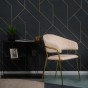Krzesło Glamour C-889 | Beżowy welur | Złote nogi | Outlet-18