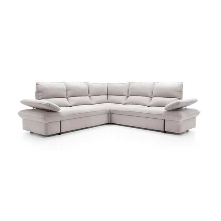 narożnik z funkcją spania i regulowanymi podłokietnikami