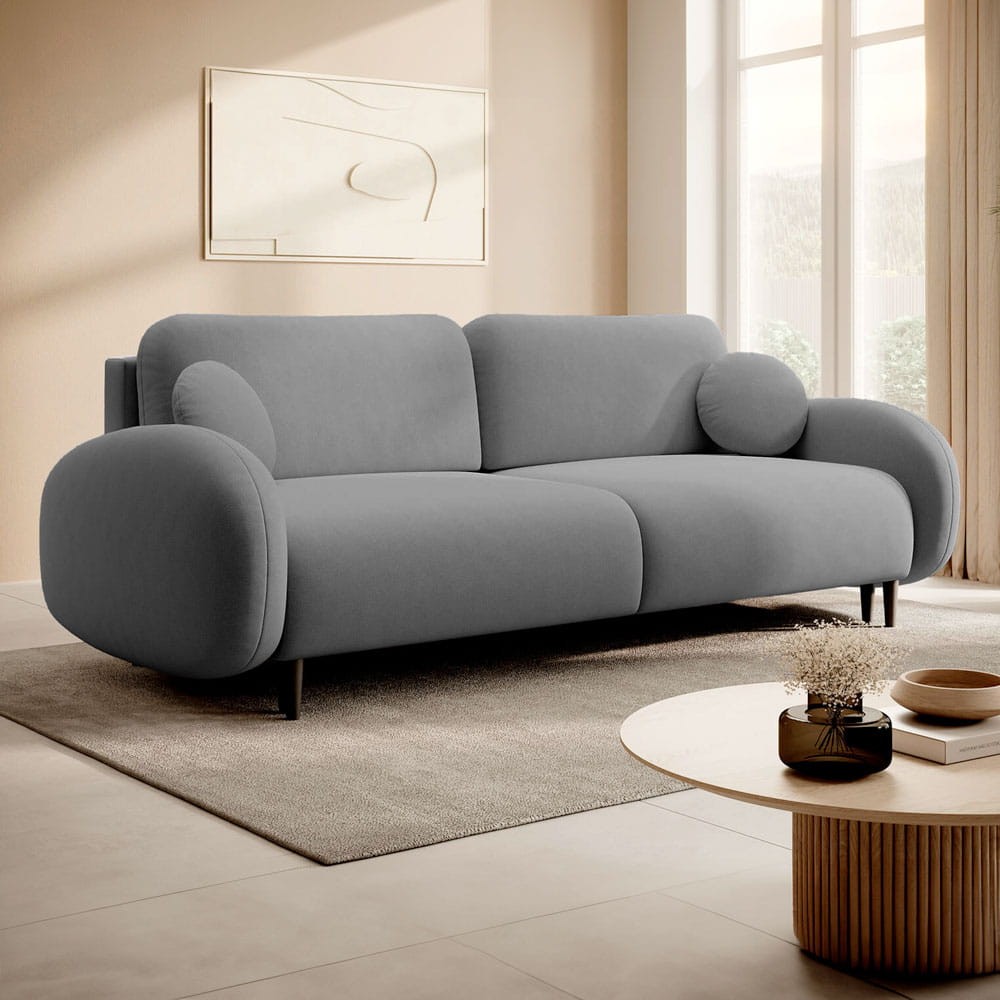 szara sofa obła