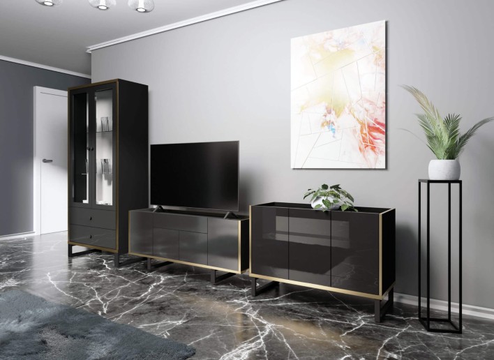 kolekcja HENRY czarny połysk złoto