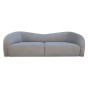 sofa obła trzyosobowa szara