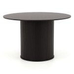 Stół okrągły 120cm YY6700B czarny 