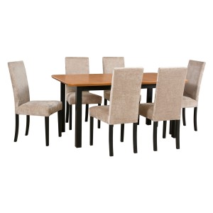 Zestaw 6 krzeseł drewnianych ROMA 2 + stół WENUS 5S | Kolor do wyboru