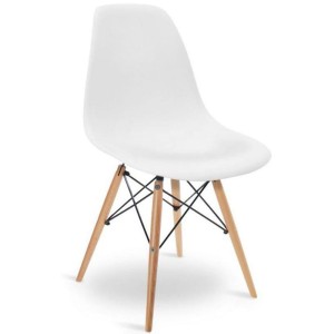 Nowoczesne krzesło EAMES DSW EM01 | Biały | Outlet