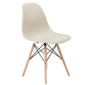 Krzesło skandynawskie EAMES DSW EM01 | Beżowy | Outlet