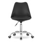 Krzesło obrotowe MSA009 | Czarny | Srebrna noga | OUTLET-5