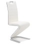 Krzesło tapicerowane DC-99-2 | Biało-szare | Ekoskóra | Outlet-2