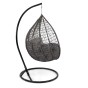 Fotel ogrodowy wiszący HC-001 szary technorattan, poduszka w zestawie | OUTLET-9