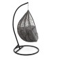 Fotel ogrodowy wiszący HC-001 szary technorattan, poduszka w zestawie | OUTLET-10