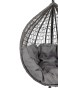 Fotel ogrodowy wiszący HC-001 szary technorattan, poduszka w zestawie | OUTLET-12