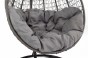 Fotel ogrodowy wiszący HC-001 szary technorattan, poduszka w zestawie | OUTLET-18