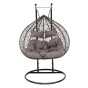 Fotel wiszący ogrodowy 2 osobowy HC-008 szary | OUTLET-4