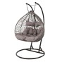 Fotel wiszący ogrodowy 2 osobowy HC-008 szary | OUTLET-5