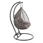 Fotel wiszący ogrodowy 2 osobowy HC-008 szary | OUTLET-12