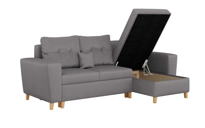 Mały narożnik z funkcją spania