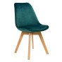 Krzesło skandynawskie ART132C | Welur | Morski #37 | Outlet-1