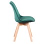 Krzesło skandynawskie ART132C | Welur | Morski #37 | Outlet-3