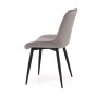 Krzesło tapicerowane DC-6020 | Welur | Szary #20 | Outlet-5
