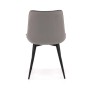 Krzesło tapicerowane DC-6020 | Welur | Szary #20 | Outlet-7