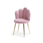Krzesło muszelka Glamour DC-6092 | Welur | Różowy | OUTLET-3