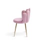 Krzesło muszelka Glamour DC-6092 | Welur | Różowy | OUTLET-4