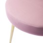 Krzesło muszelka Glamour DC-6092 | Welur | Różowy | OUTLET-8
