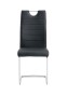 Krzesło tapicerowane C-946 | Ekoskóra | Czarny | OUTLET-2