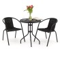 Zestaw mebli balkonowych BALI KJF3644 | Czarny | OUTLET-1