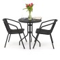Zestaw mebli balkonowych BALI KJF3644 | Czarny | OUTLET-2