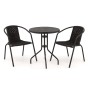 Zestaw mebli balkonowych BALI KJF3644 | Czarny | OUTLET-3