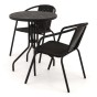 Zestaw mebli balkonowych BALI KJF3644 | Czarny | OUTLET-5