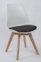 Krzesło skandynawskie 53E-7 biało-czarne | OUTLET-4