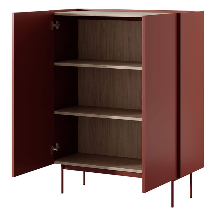 komoda ceglasta czerwona